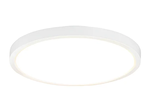 NETTLIFE Plafonnier LED Plat Noir 18cm 15W Rond Salle de Bain Petit Blanc Chaud 3000K