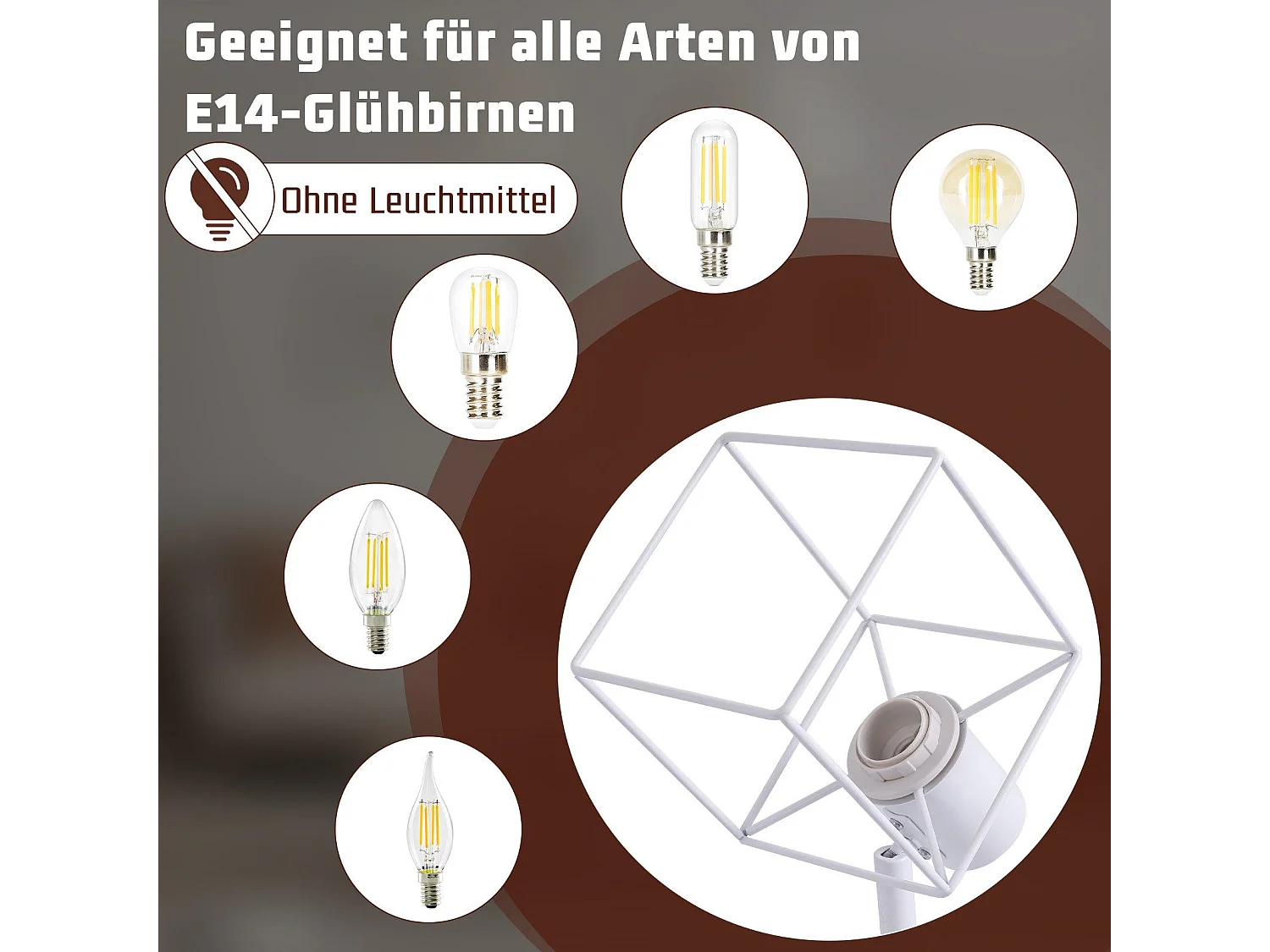 NETTLIFE E14 Plafondspot 350° Draaibaar Vintage Metaal Verstelbaar Zonder Lamp