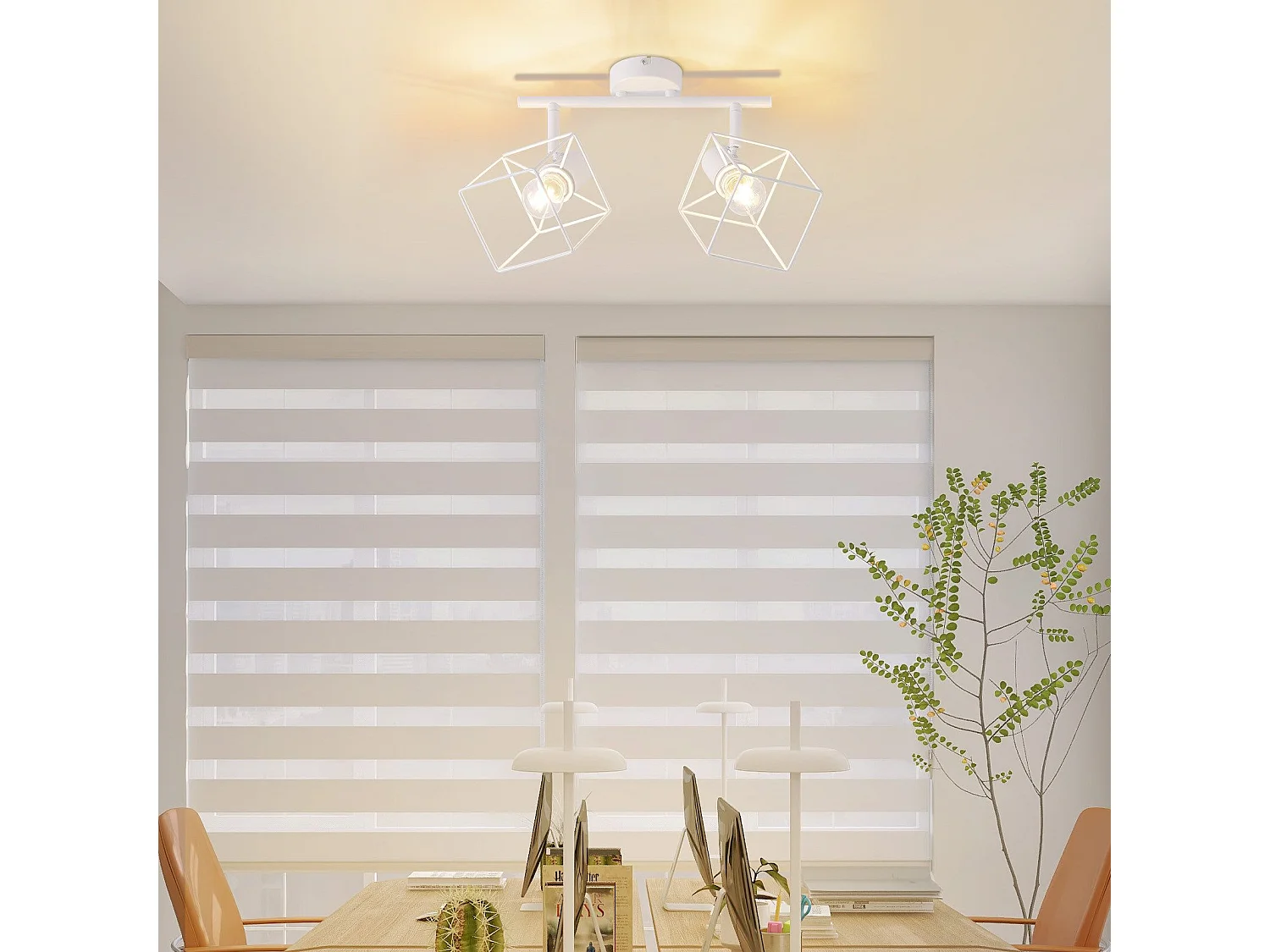 NETTLIFE E14 Plafondspot 350° Draaibaar Vintage Metaal Verstelbaar Zonder Lamp