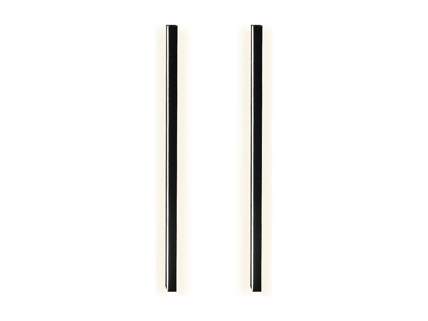 NETTLIFE 2 LED wandlampen binnenwandlamp 100CM zwart modern design dimbaar warm wit