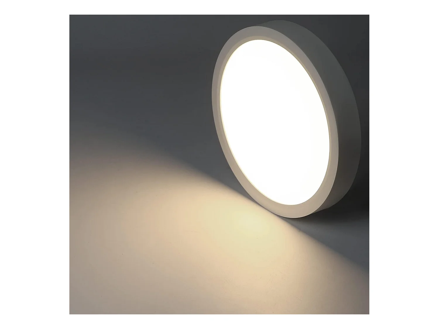 NETTLIFE Plafonnier LED plafonnier cuisine 15W lampe de salle de bain plate 4000K IP44