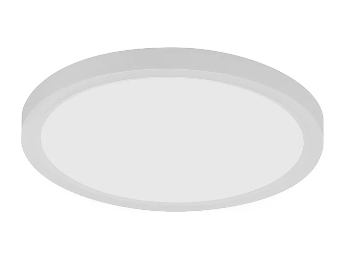 NETTLIFE Plafonnier LED plafonnier salle de bain - Lampe salle de bain Ø30cm plat rond 18W IP44