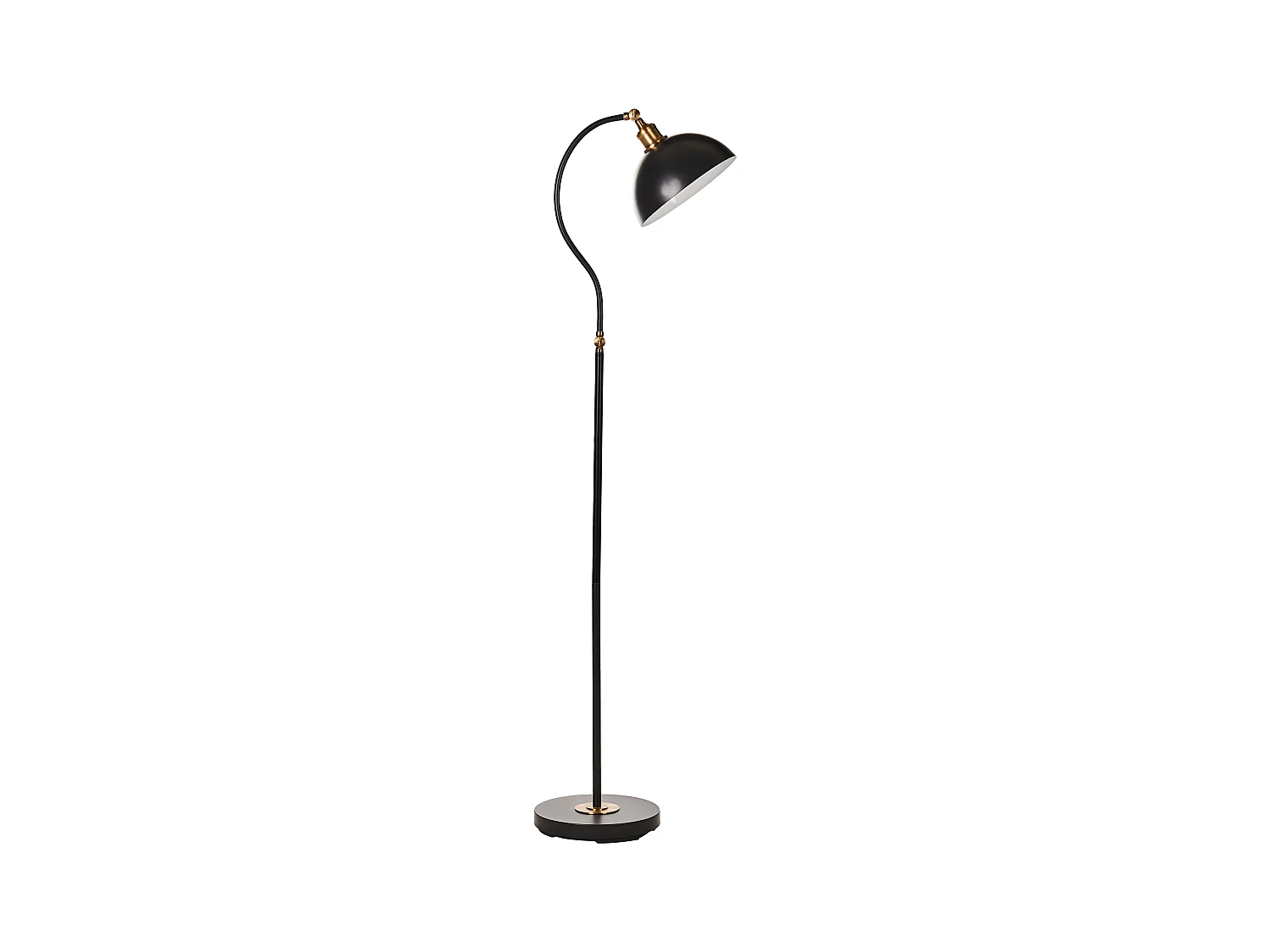 Lámpara de pie LENNON ajustable Metal Negro