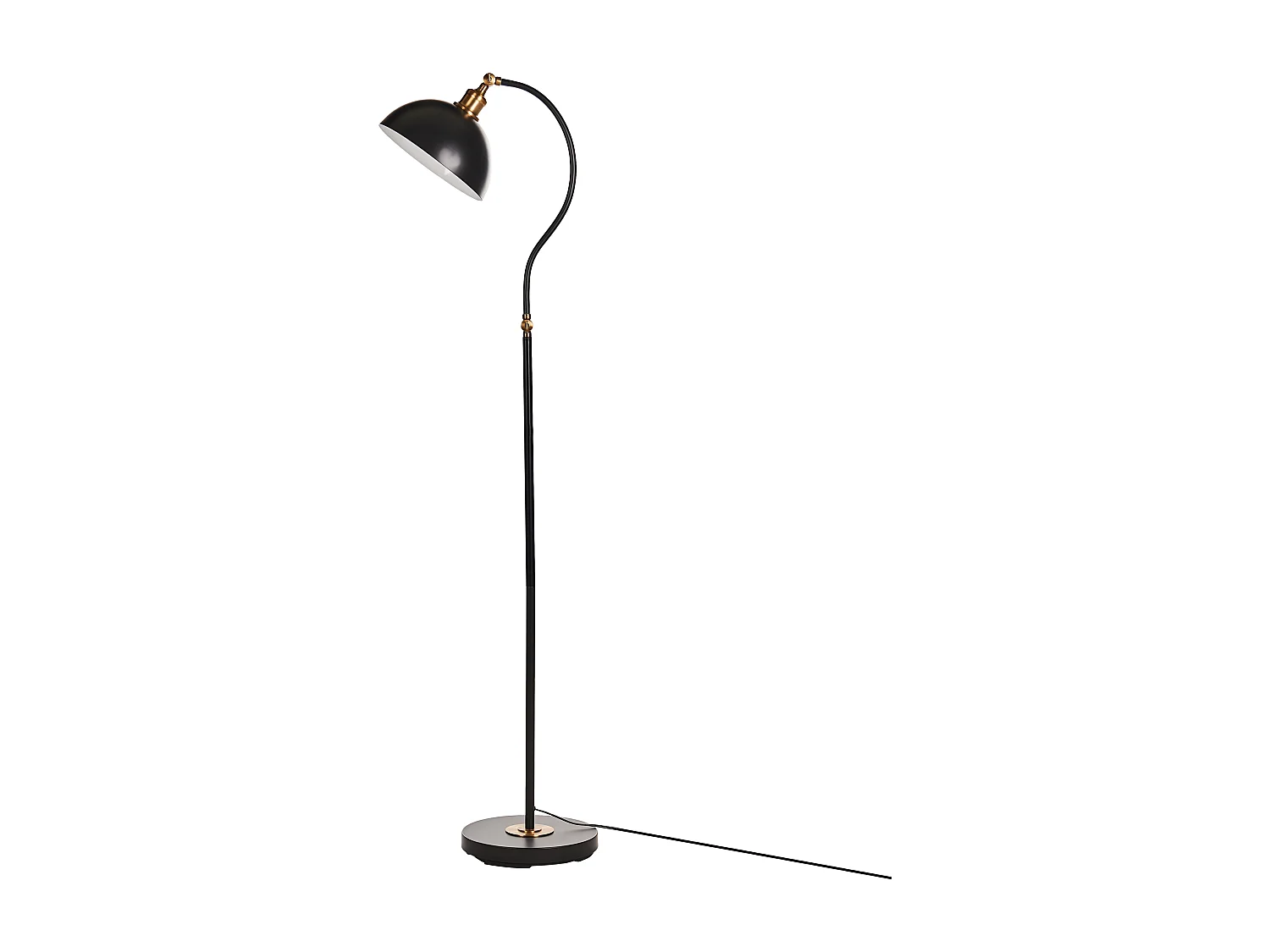 Lámpara de pie LENNON ajustable Metal Negro