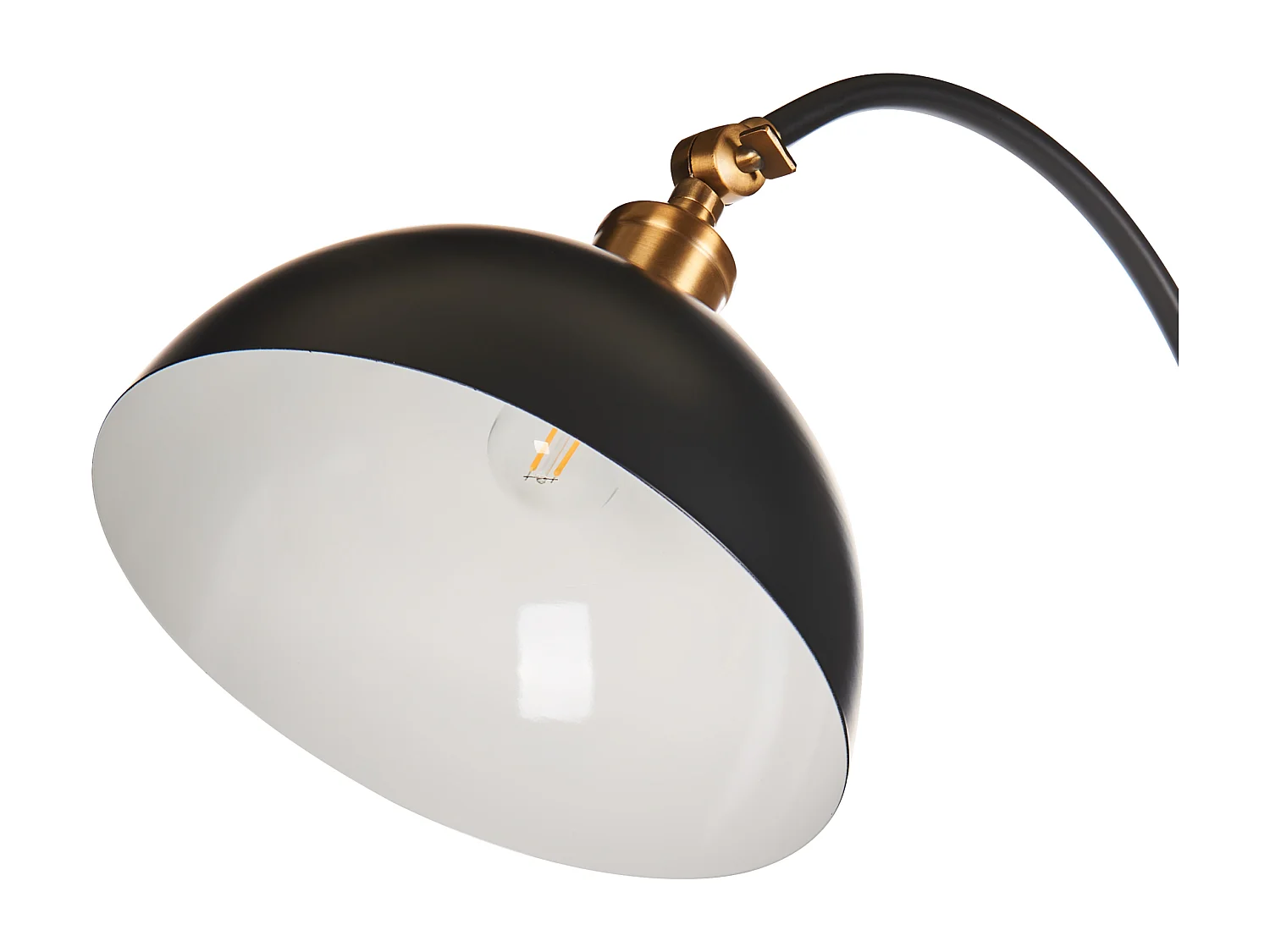 Lampada da pavimento LENNON Regolabile Metallo Nero