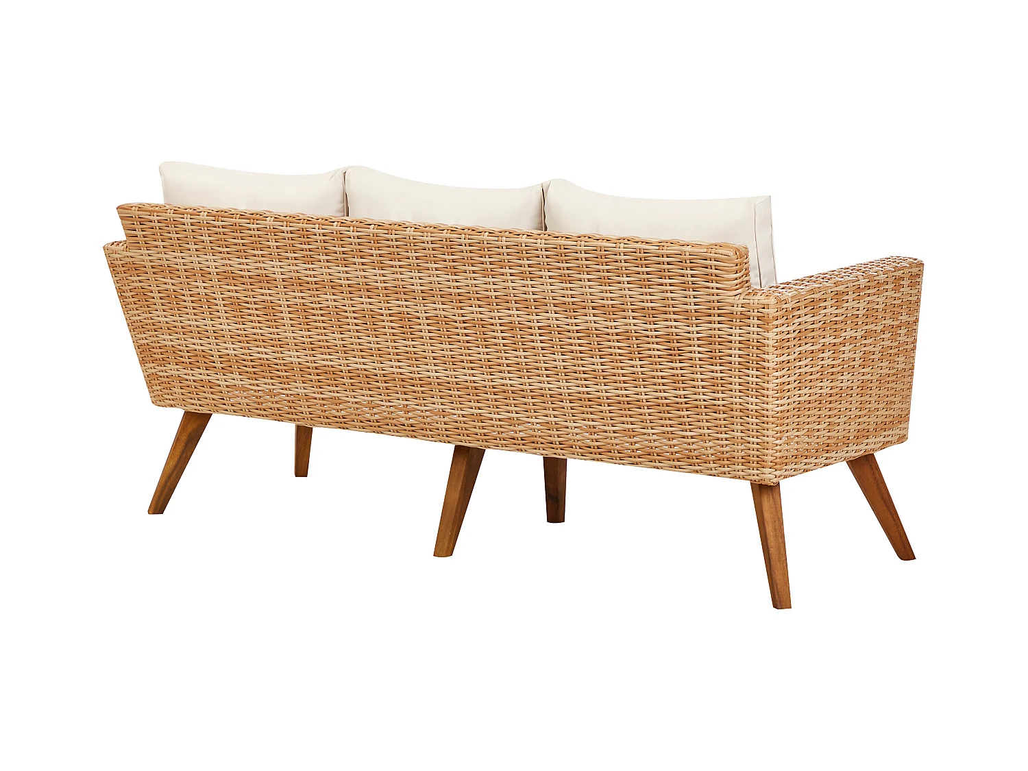 Ensemble de salon de jardin avec table 5 places VITTORIA XL Blanc cassé