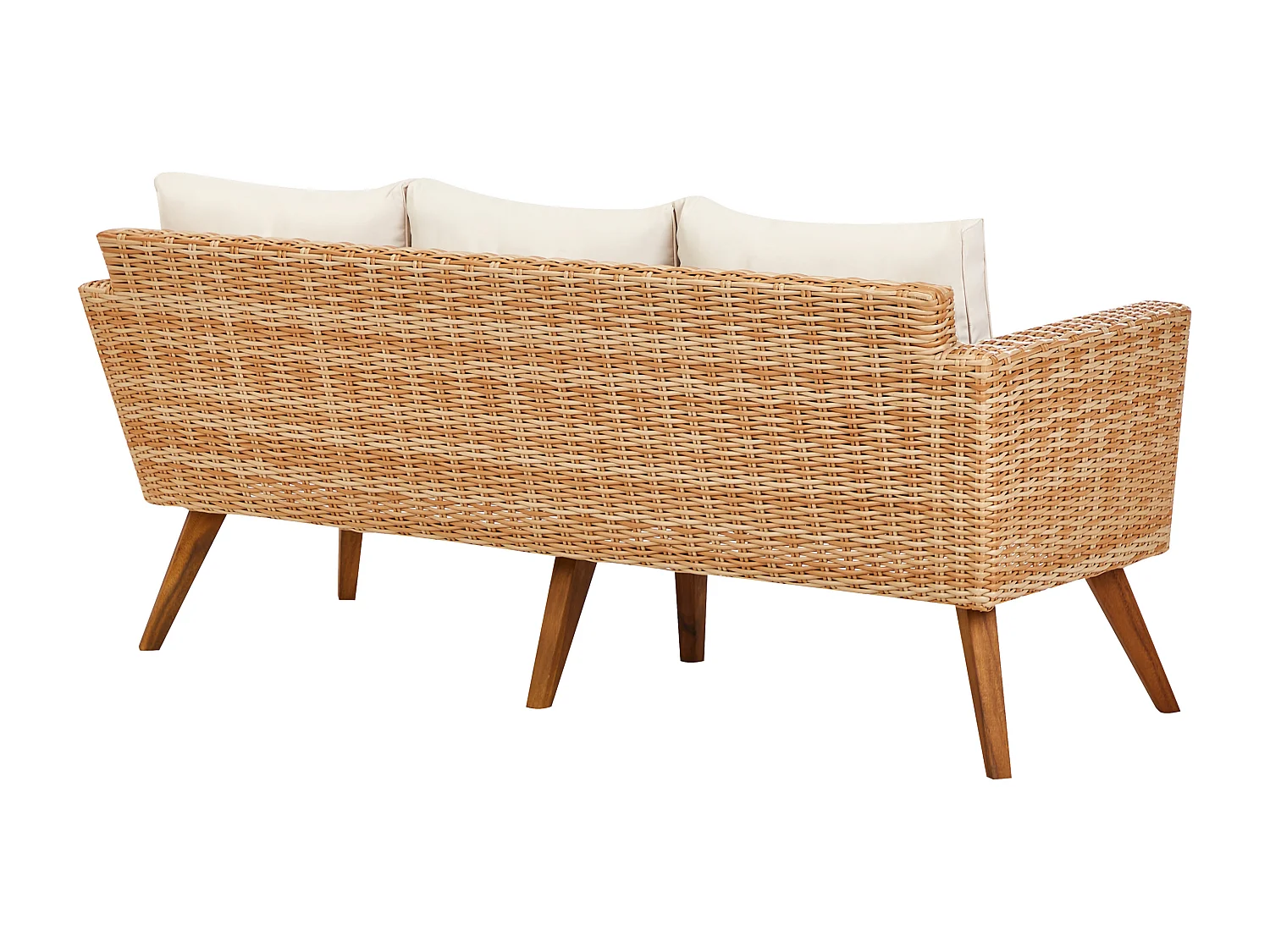 Ensemble de salon de jardin avec table 5 places VITTORIA XL Blanc cassé