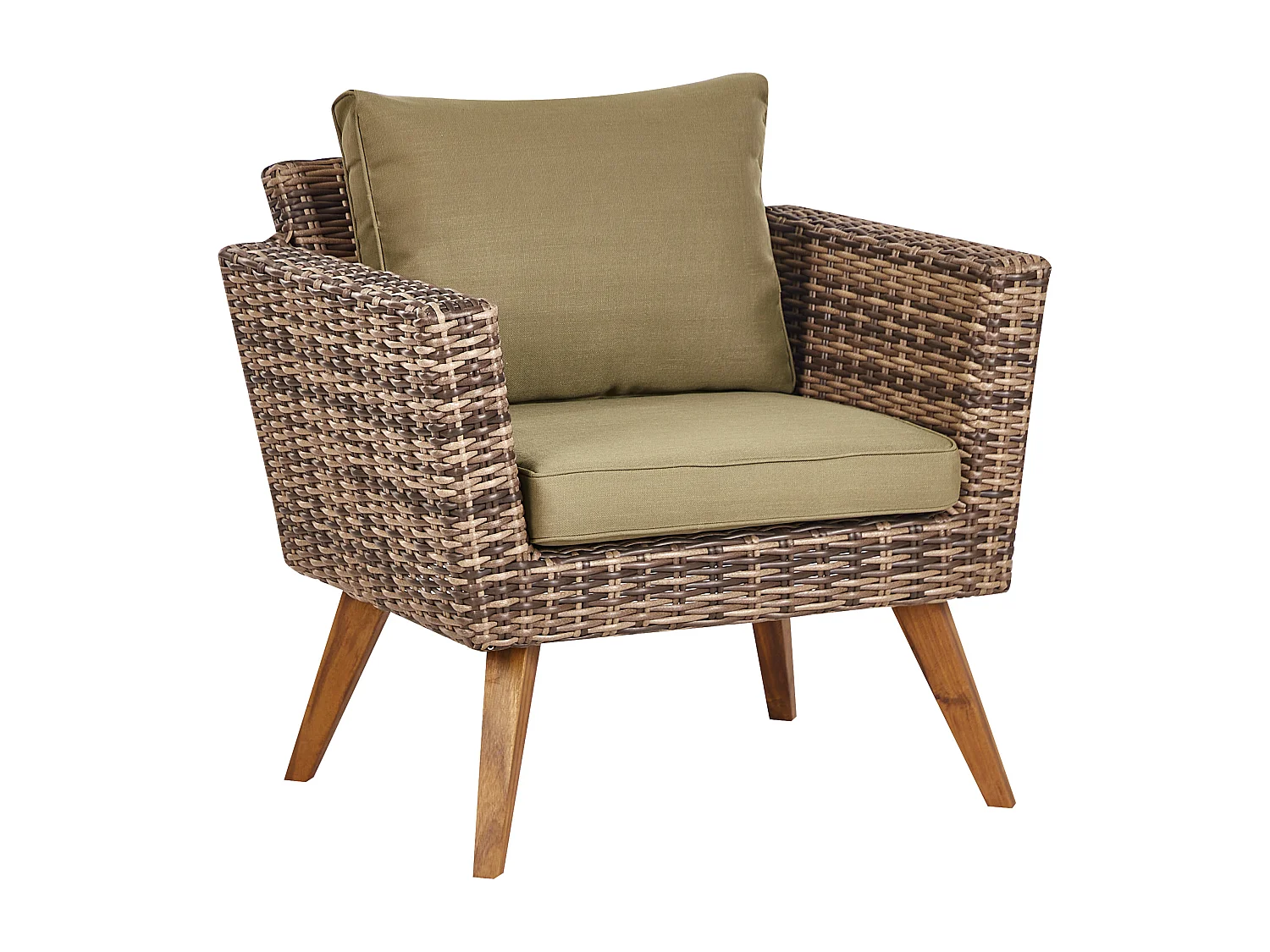 Ensemble de salon de jardin avec table 5 places VITTORIA XL Vert olive