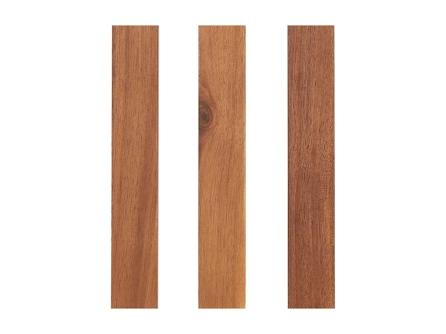 Banc avec coussin d'assise VIVARA 180 cm Bois d'acacia certifié Rouge foncé