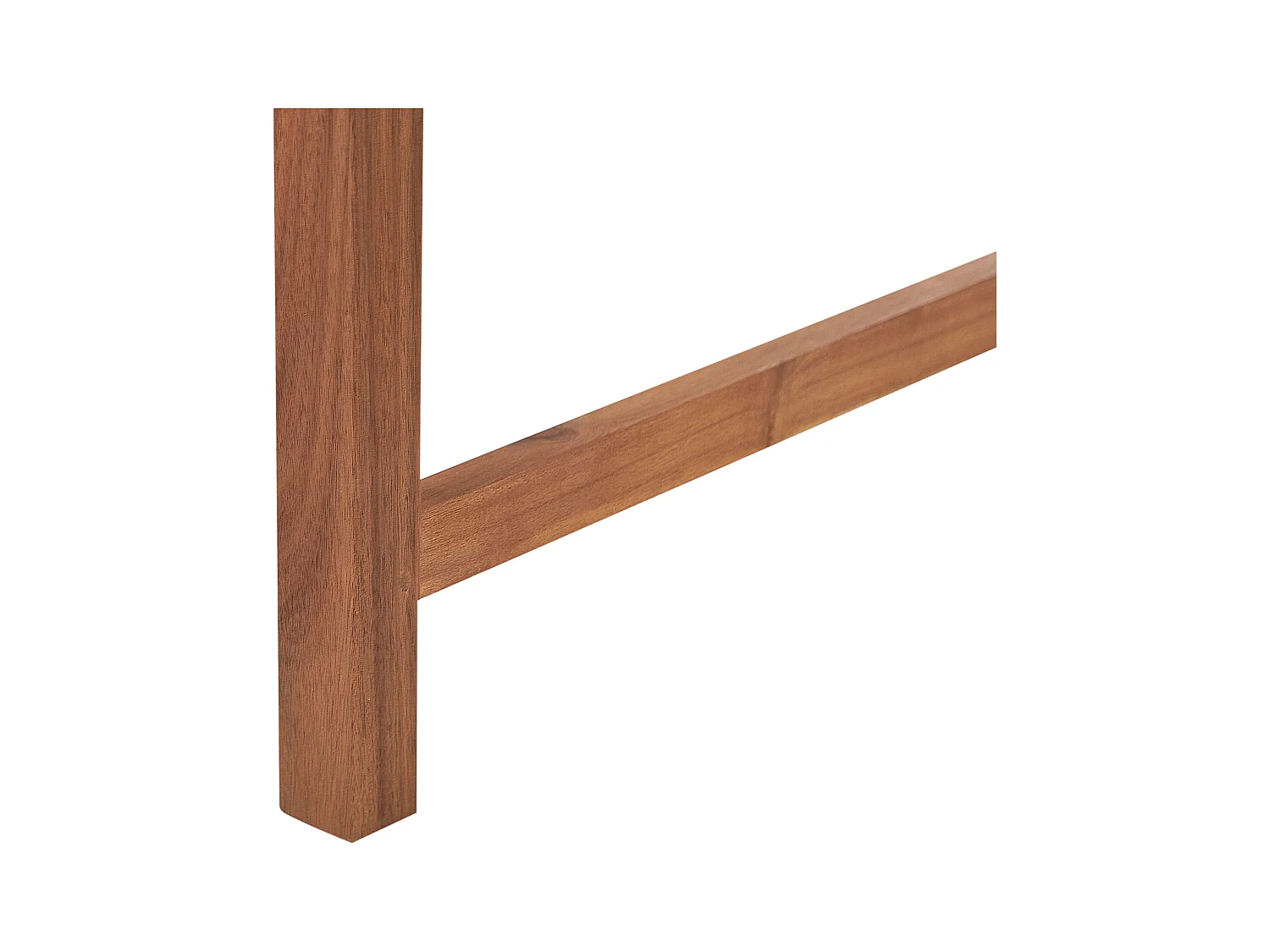 Gartenbank Akazienholz hellbraun 180 cm mit Auflage rot terracotta Vivara