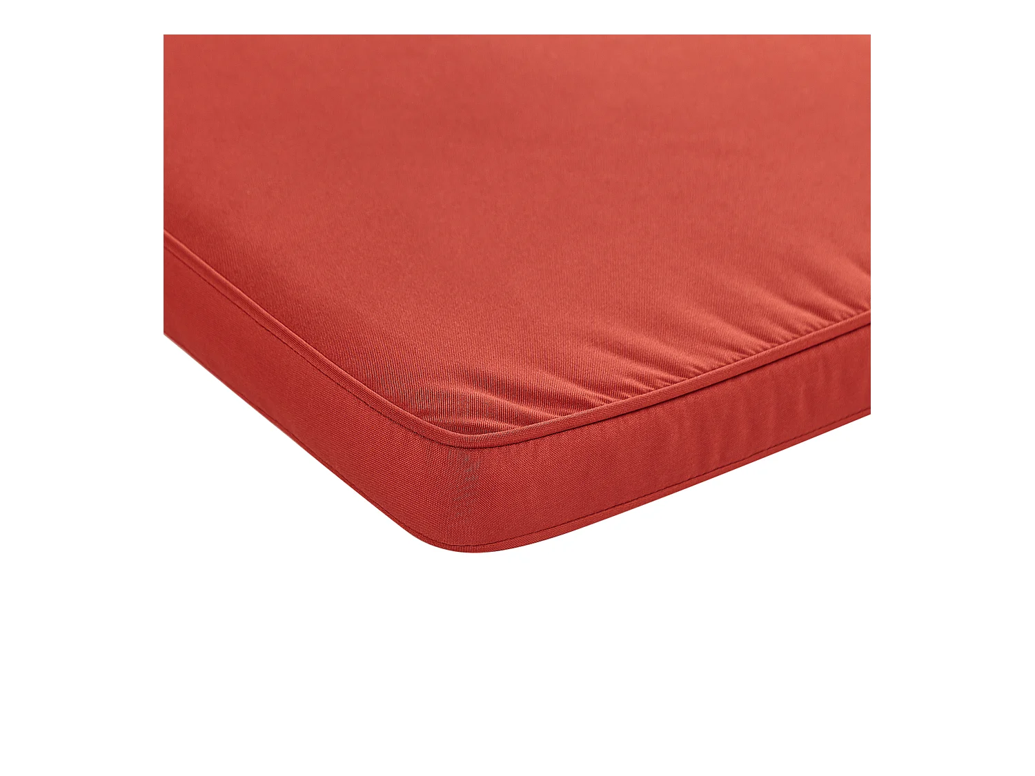 Gartenbank Akazienholz hellbraun 180 cm mit Auflage rot terracotta Vivara