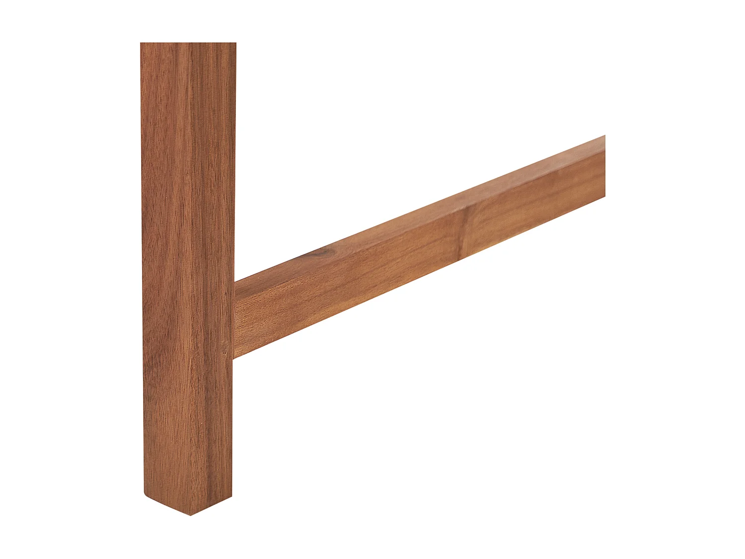 Banc avec coussin d'assise VIVARA 180 cm Bois d'acacia certifié Rouge foncé