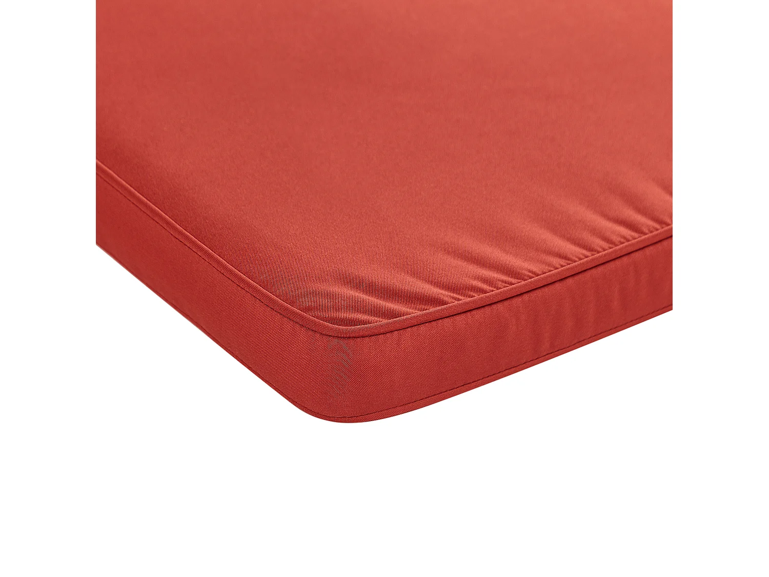 Banc avec coussin d'assise VIVARA 180 cm Bois d'acacia certifié Rouge foncé