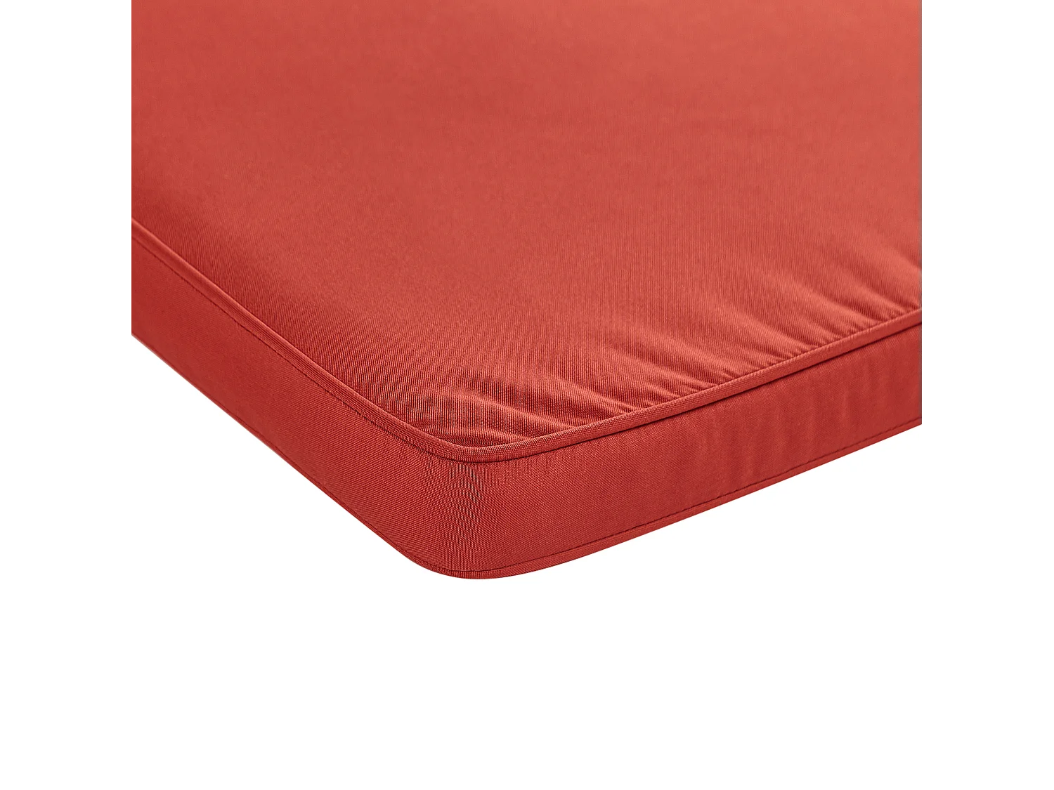 Banc avec coussin d\'assise VIVARA 180 cm Bois d\'acacia certifié Rouge foncé