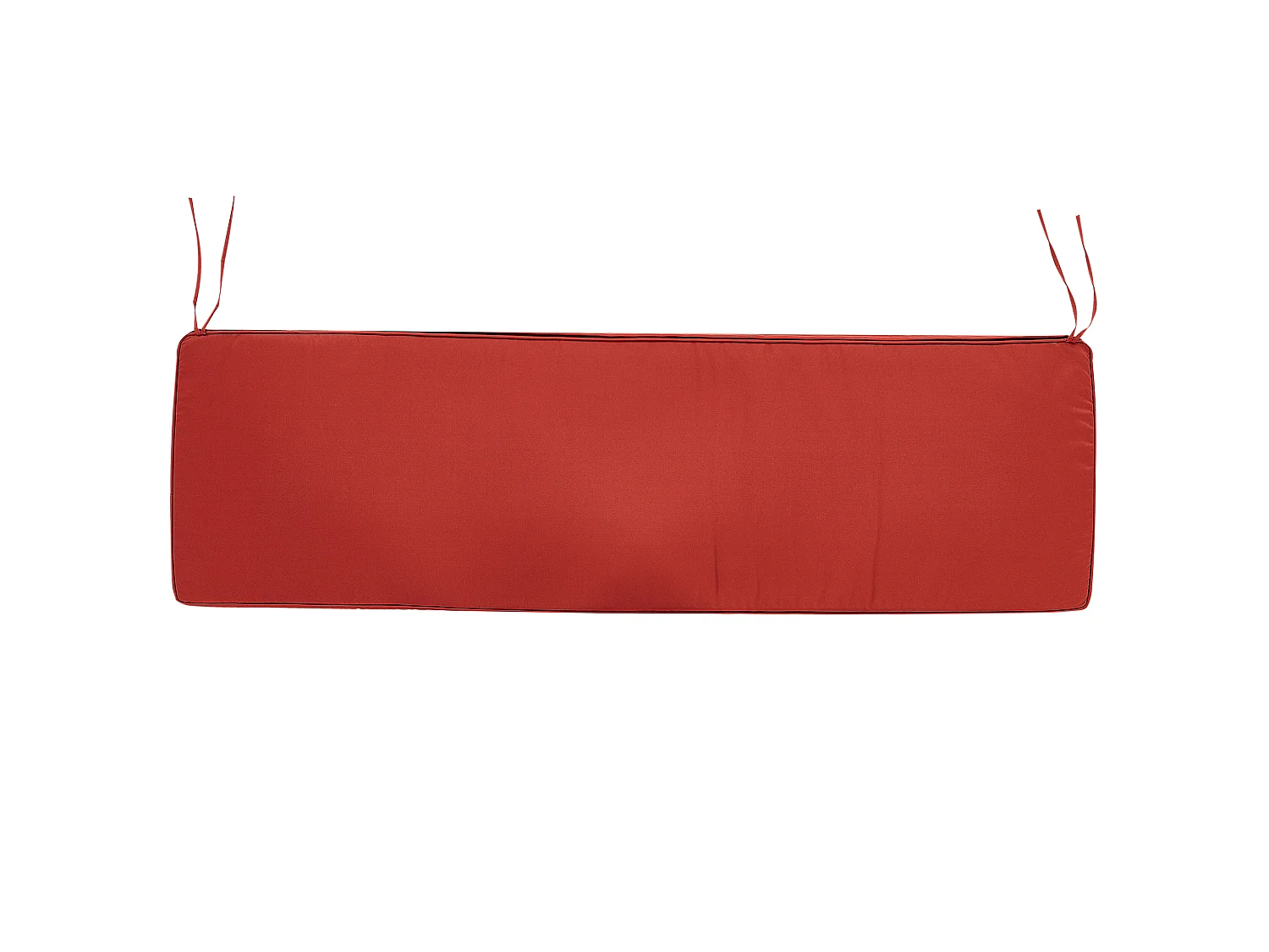 Banc avec coussin d'assise VIVARA 180 cm Bois d'acacia certifié Rouge foncé