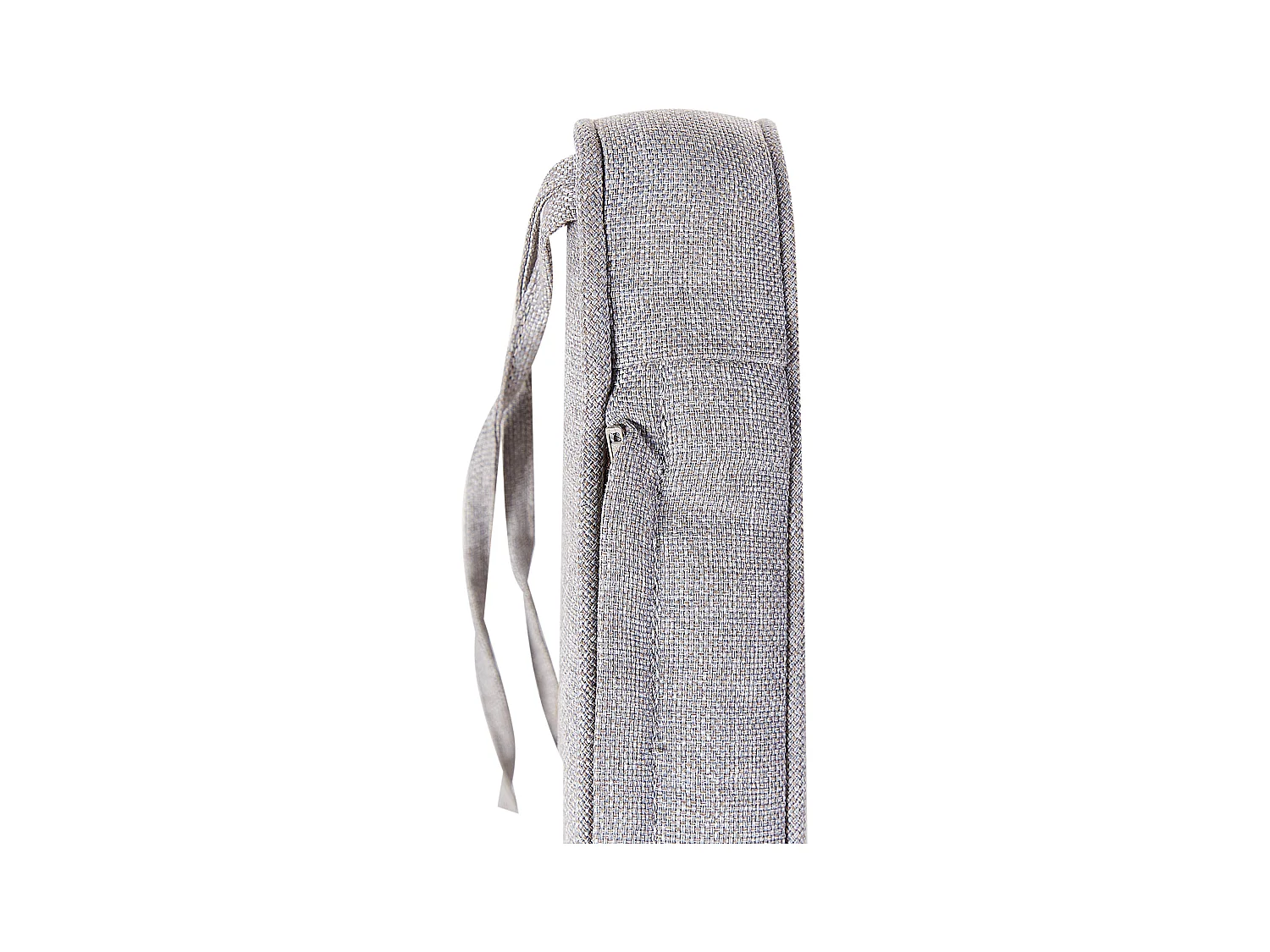 Banc avec coussin d'assise SOVANA 120 cm avec rangement Acacia Gris clair