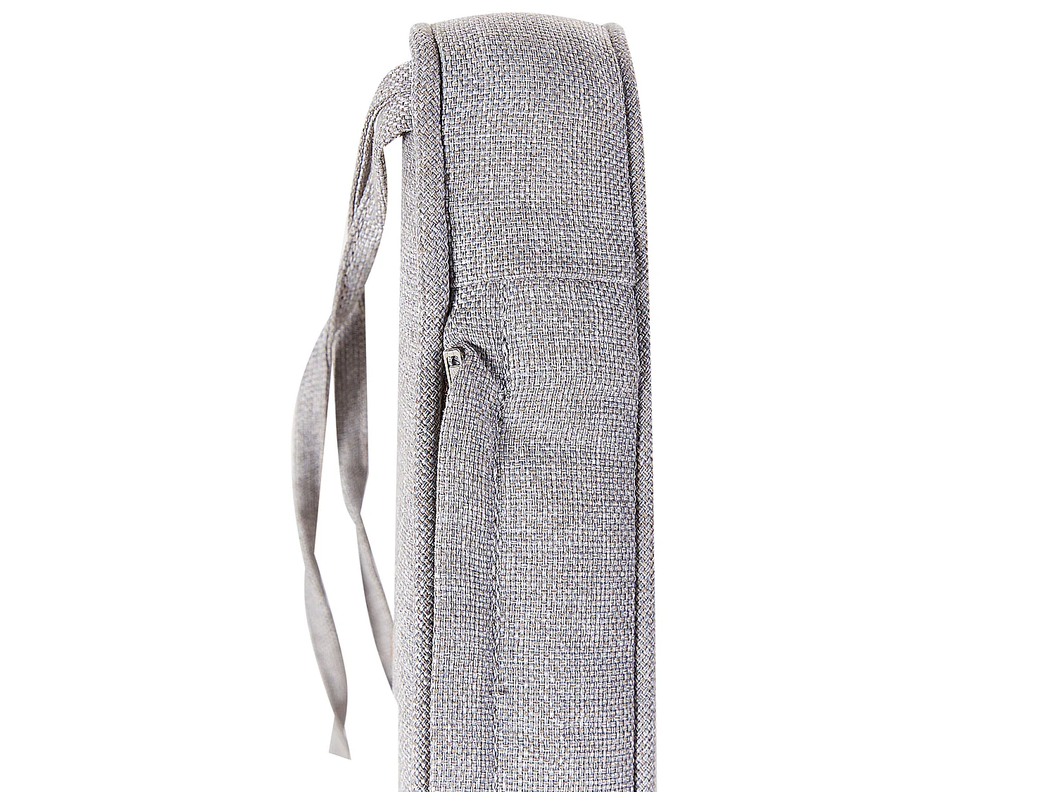 Banc avec coussin d'assise SOVANA 120 cm avec rangement Acacia Gris clair