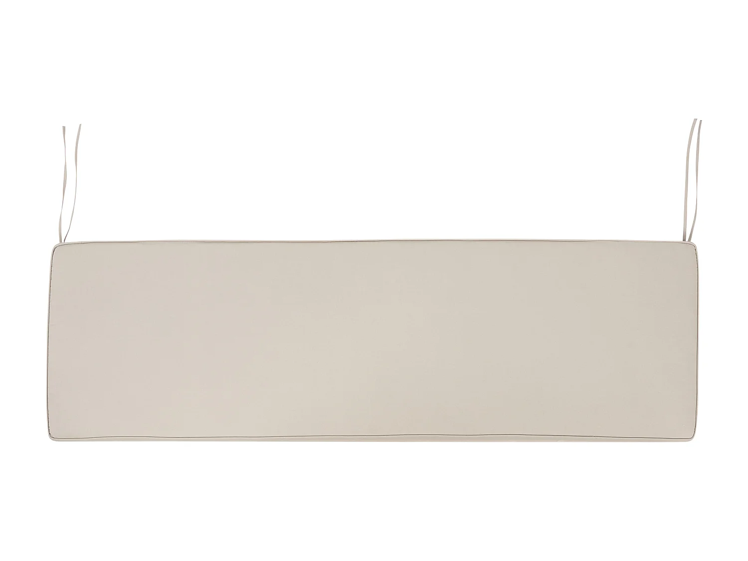 Banc avec coussin d'assise SOVANA 160 cm avec rangement Acacia Taupe