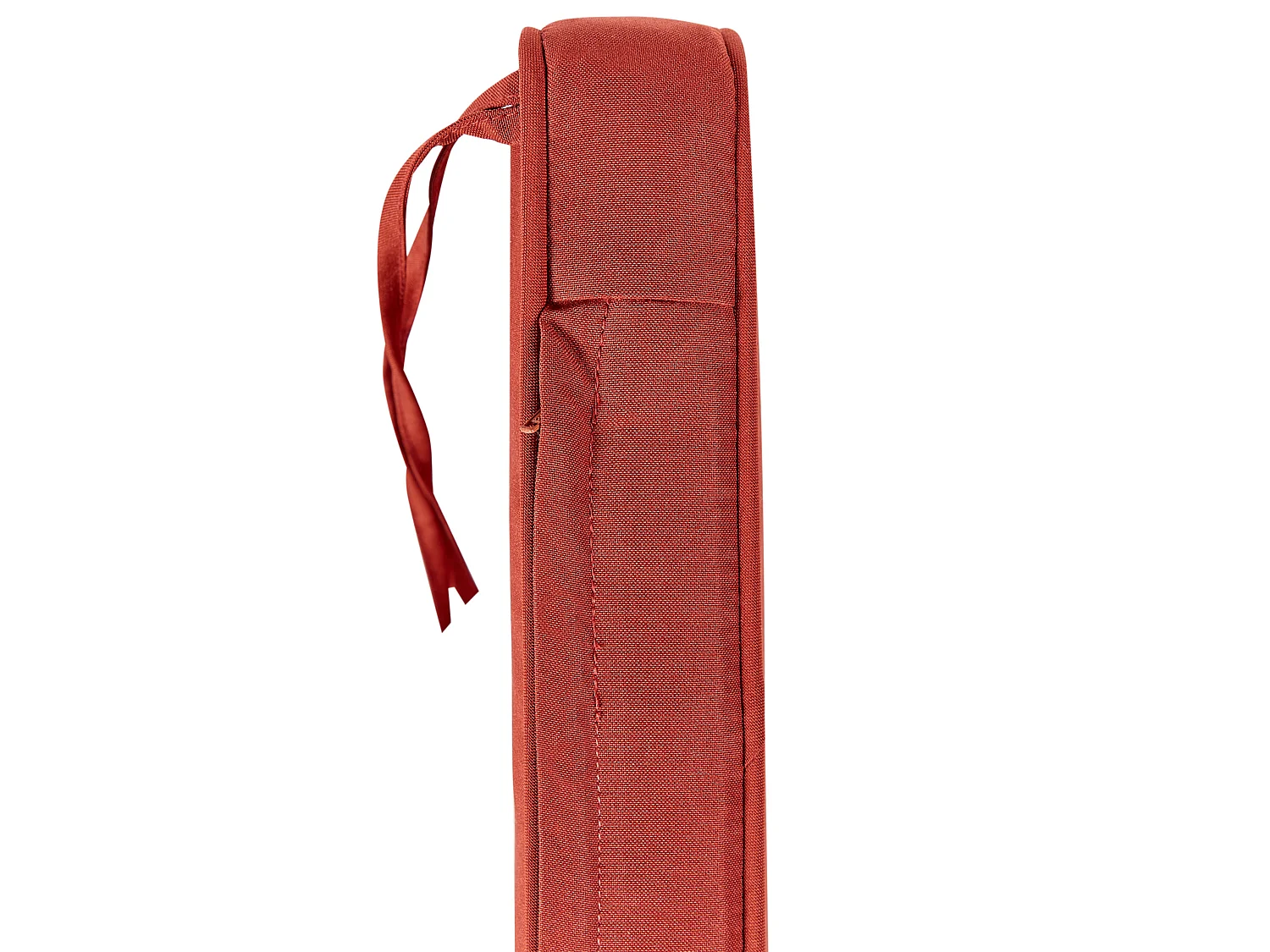 Garden Bench with Cushion SOVANA 120 cm with Storage Acacia Wood Red