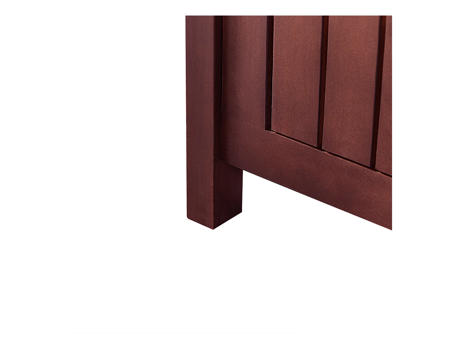 Banc de jardin SOVANA 120 cm avec rangement Acacia Rouge foncé