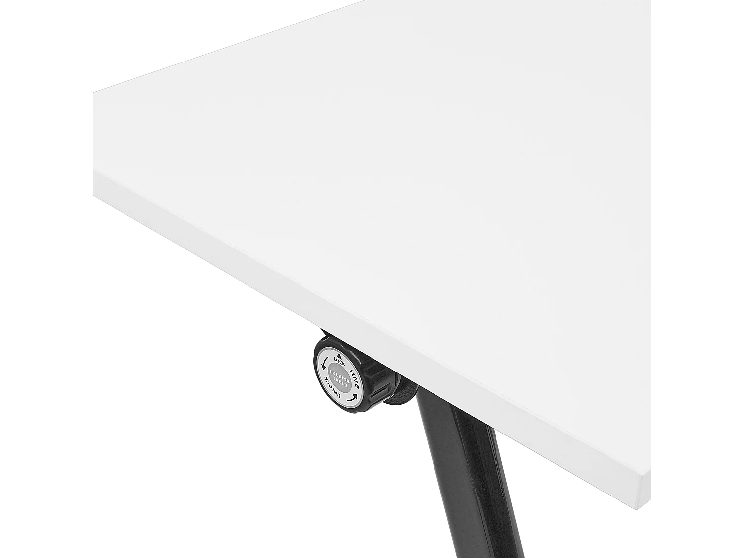 Schreibtisch weiß / schwarz 120x60 cm klappbar mit Rollen modern Bendi