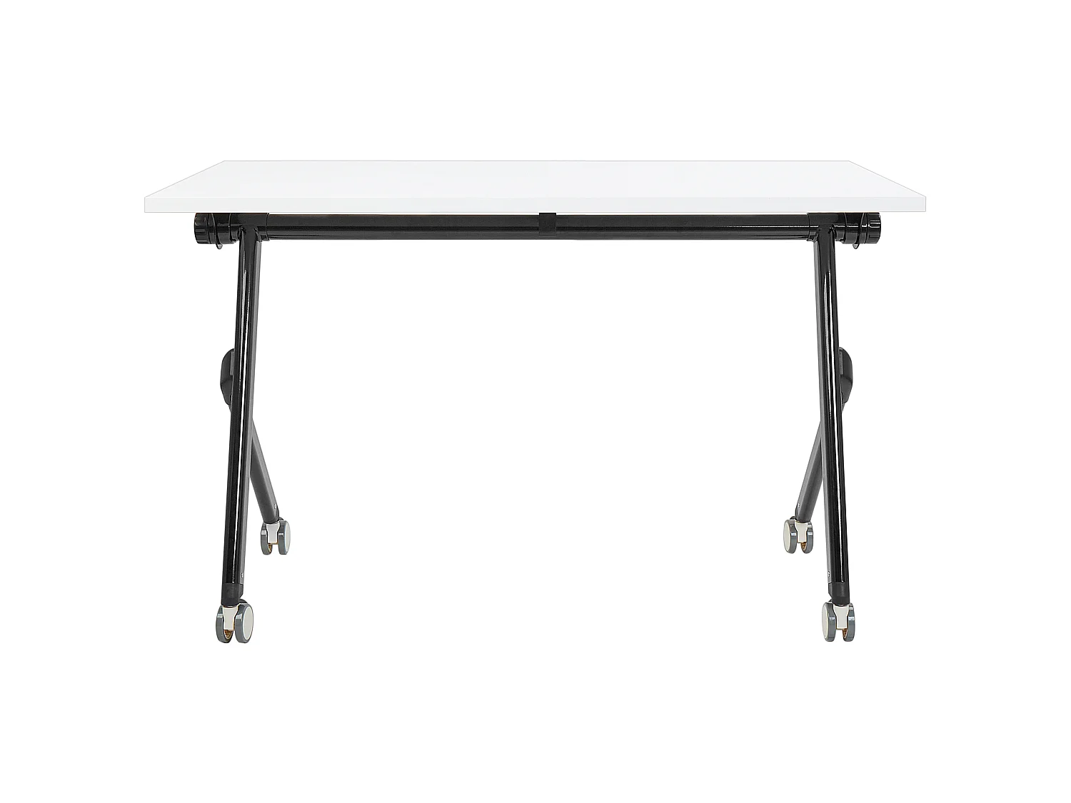 Bureau pliable BENDI Blanc 120 cm 60 cm avec roues