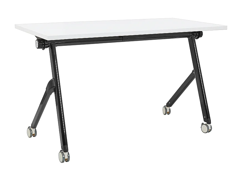 Scrivania pieghevole BENDI Bianco 120 cm 60 cm con ruote