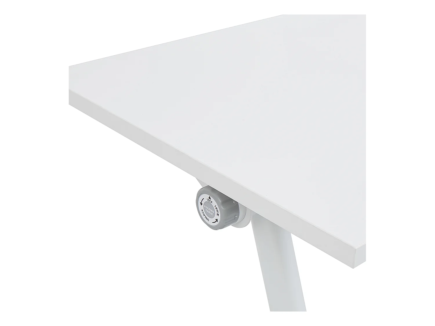 Bureau pliable BENDI Blanc 120 cm 60 cm avec roues