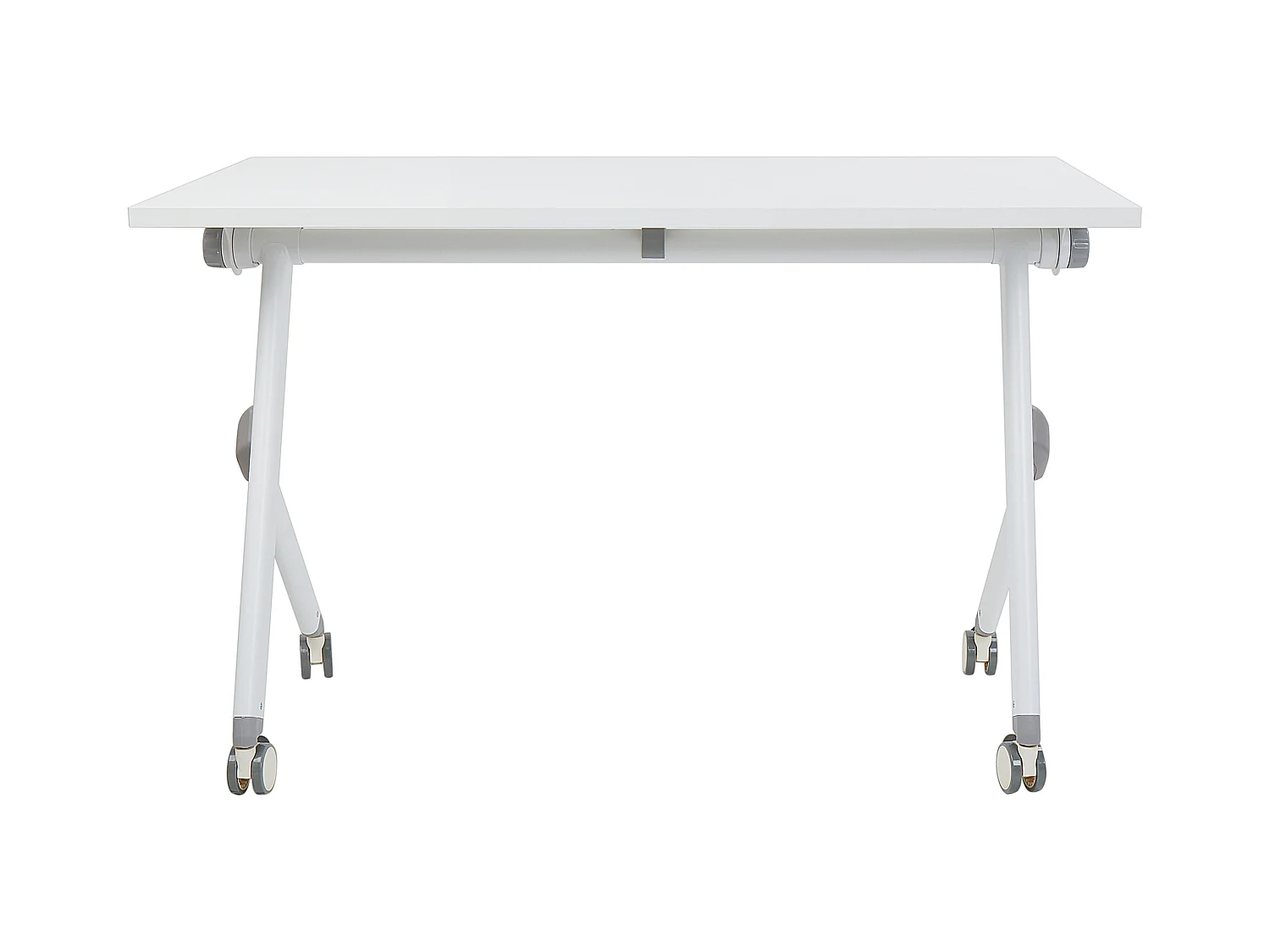 Bureau pliable BENDI Blanc 120 cm 60 cm avec roues