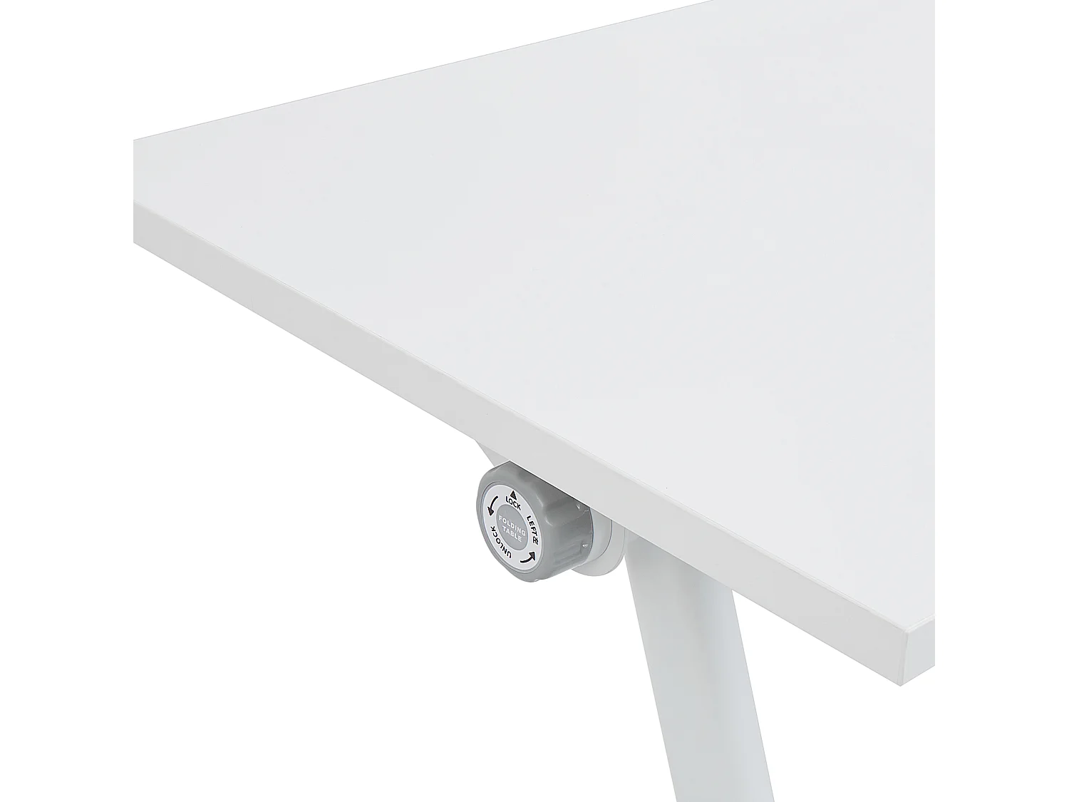 Bureau pliable BENDI Blanc 120 cm 60 cm avec roues