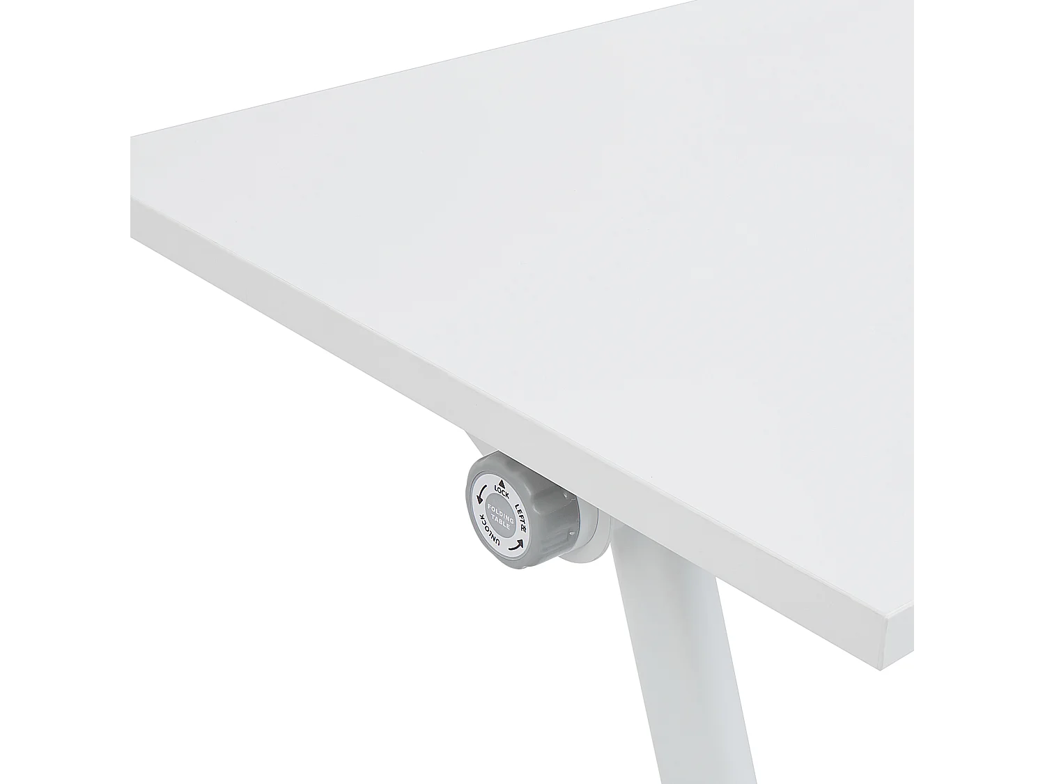 Bureau pliable BENDI Blanc 120 cm 60 cm avec roues