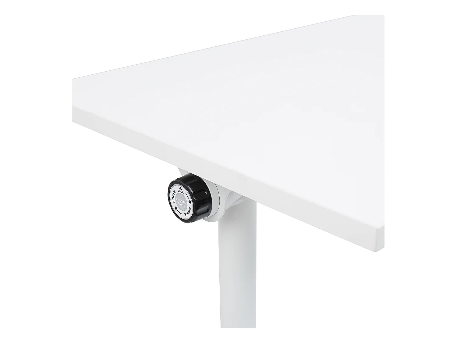 Bureau pliable BENDI Blanc 180 cm 60 cm avec roues