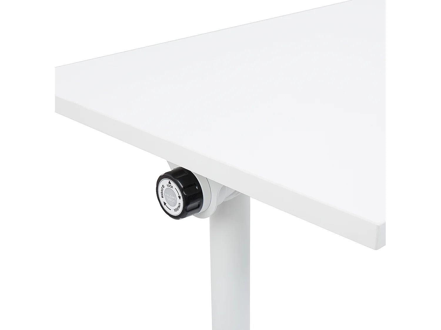 Bureau pliable BENDI Blanc 180 cm 60 cm avec roues