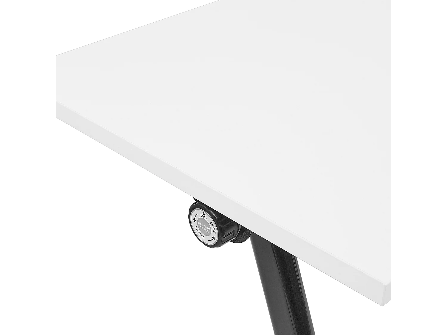Bureau pliable BENDI Blanc 180 cm 60 cm avec roues