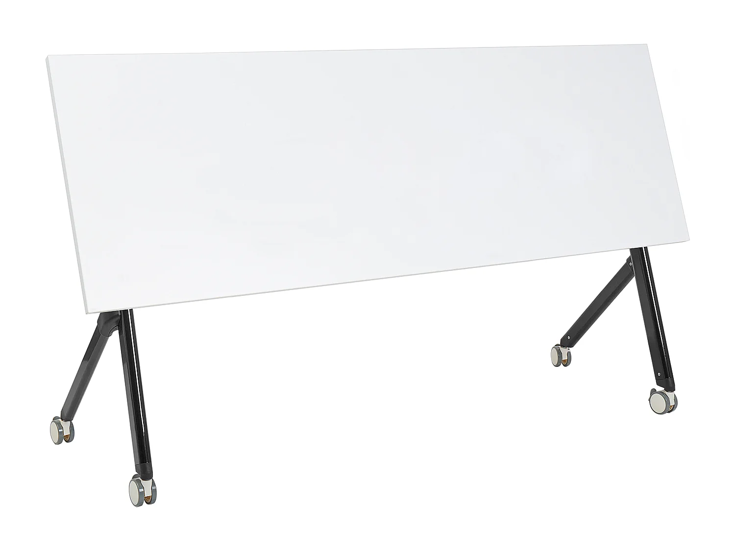 Scrivania pieghevole BENDI Bianco 180 cm 60 cm con ruote