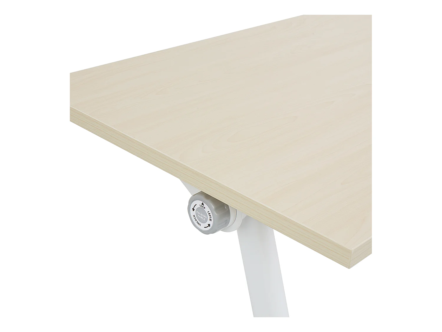 Bureau pliable BENDI Marron clair 160 cm 60 cm avec roues