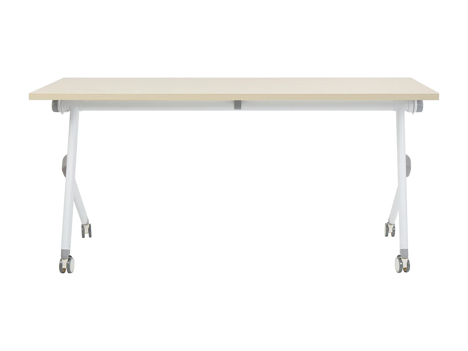 Składane biurko BENDI Jasnobrązowy 160 cm 60 cm Z kółkami