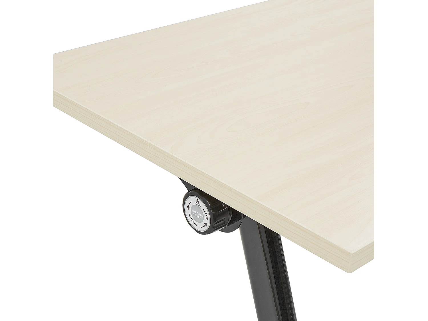Bureau pliable BENDI Marron clair 180 cm 60 cm avec roues