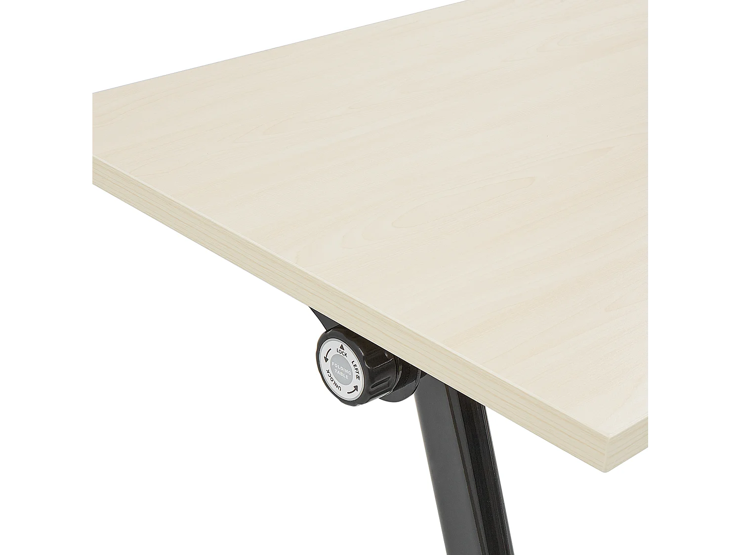 Bureau pliable BENDI Marron clair 160 cm 60 cm avec roues