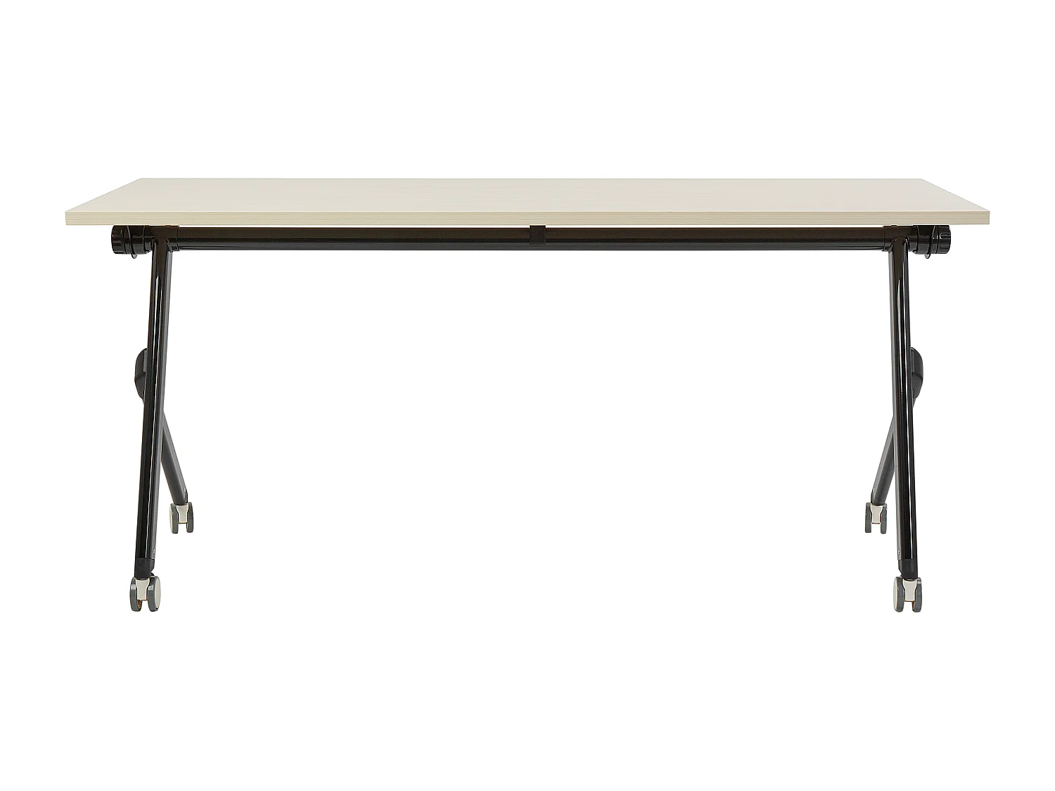 Składane biurko BENDI Jasnobrązowy 160 cm 60 cm Z kółkami