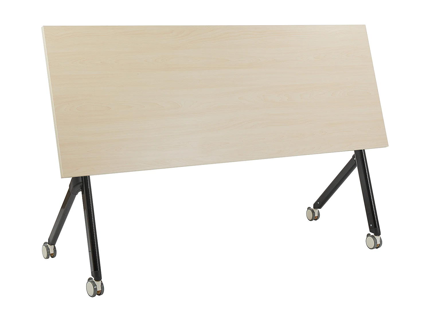 Składane biurko BENDI Jasnobrązowy 160 cm 60 cm Z kółkami