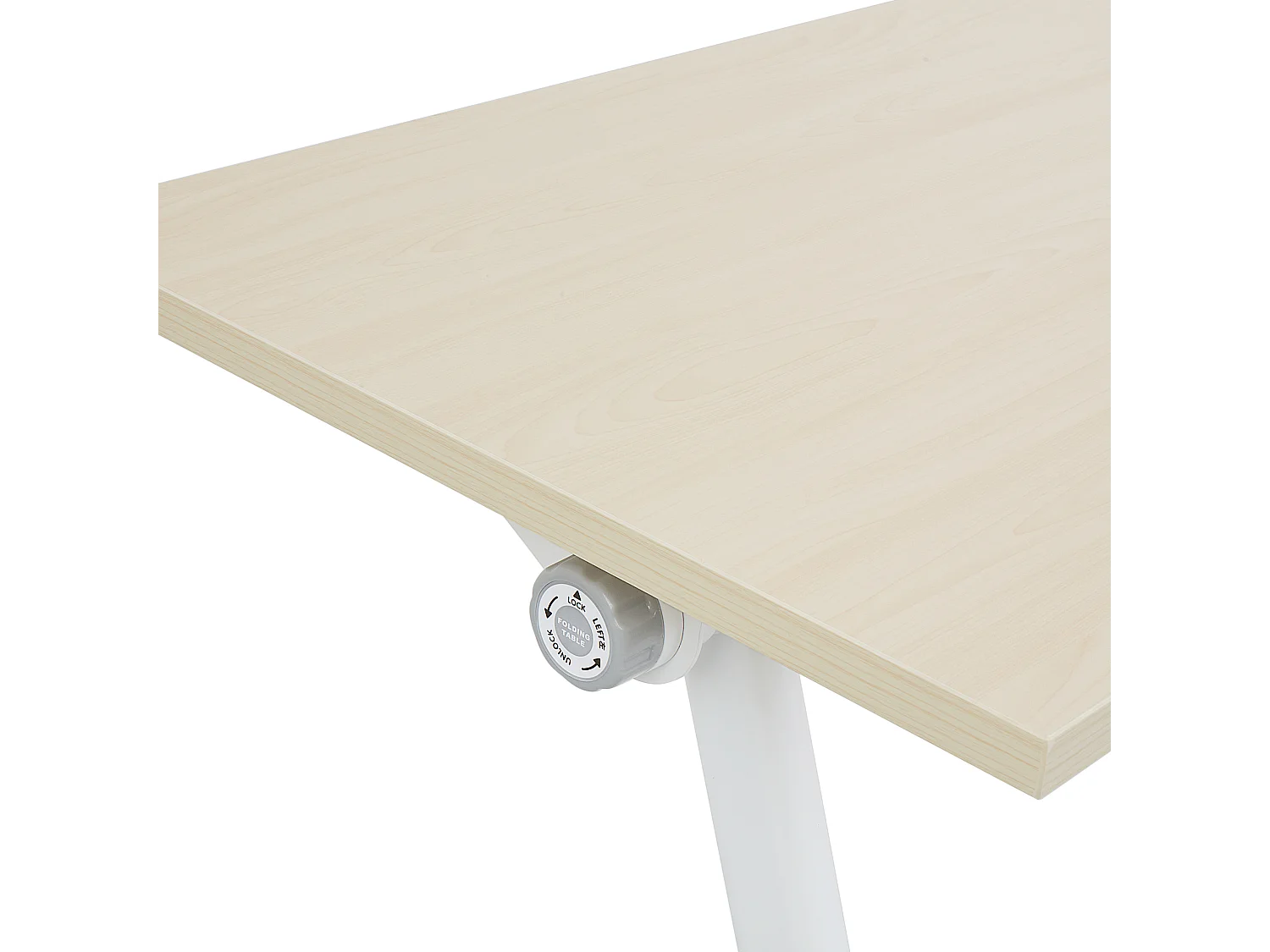 Bureau pliable BENDI Marron clair 120 cm 60 cm avec roues