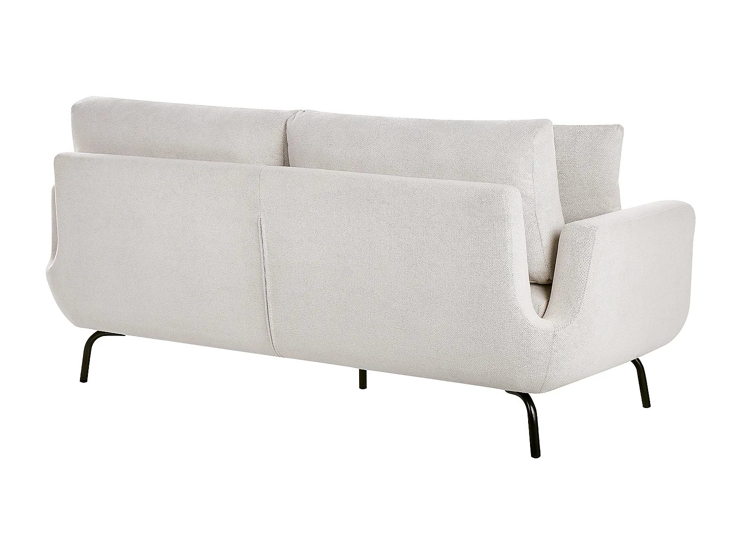 Sofa VESALA Stoff Cremeweiss 3-Sitzer