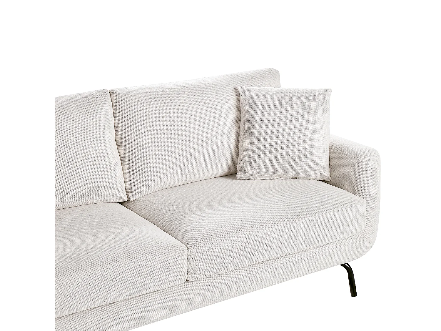 Sofa VESALA Stoff Cremeweiss 3-Sitzer