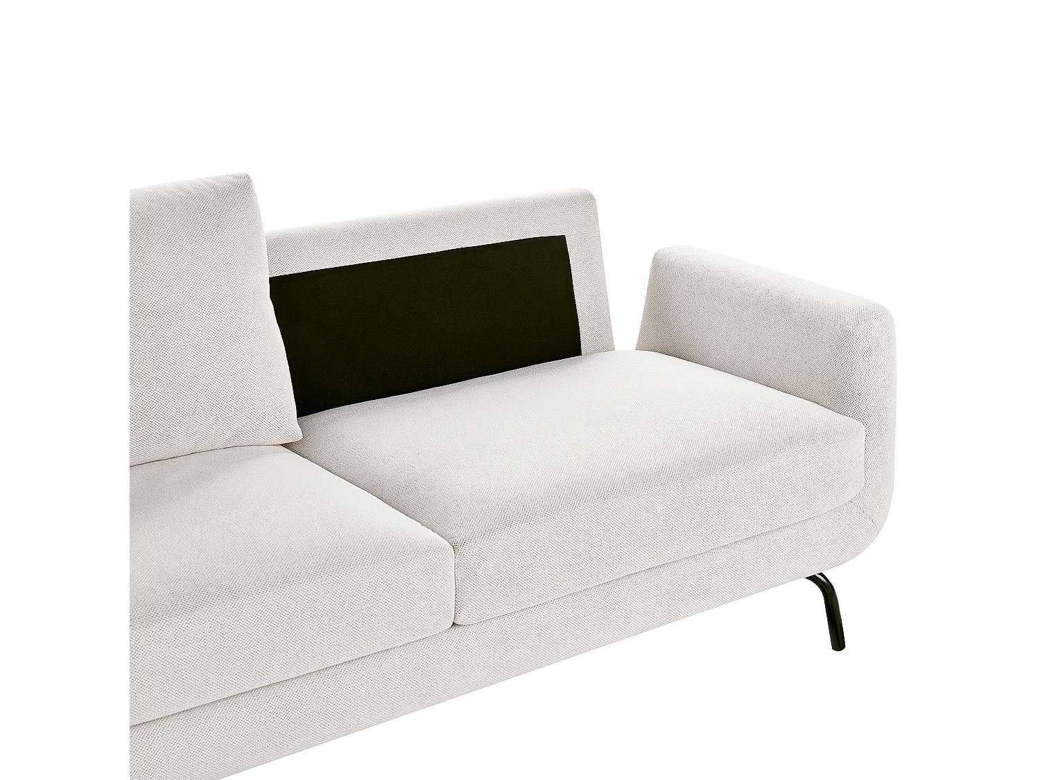 Sofa VESALA Stoff Cremeweiss 3-Sitzer