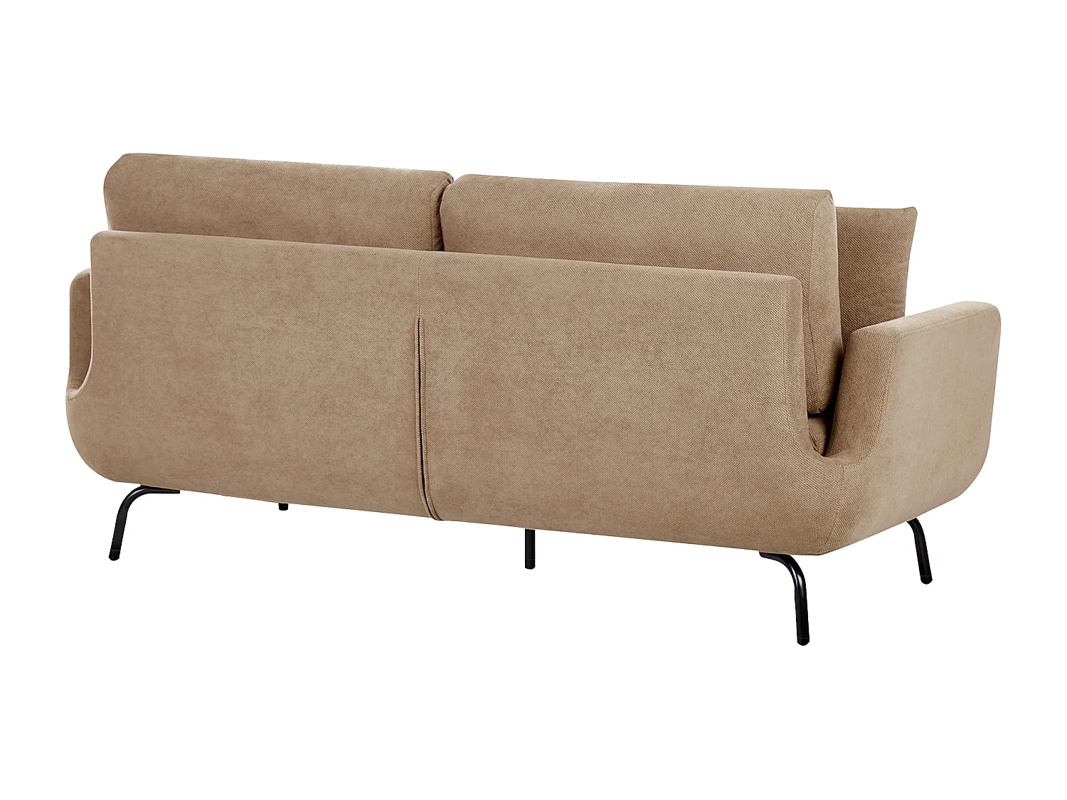 Sofa VESALA Stoff Hellbraun 3-Sitzer