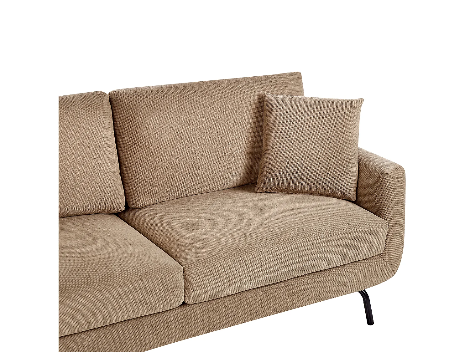 Sofa VESALA Stoff Hellbraun 3-Sitzer