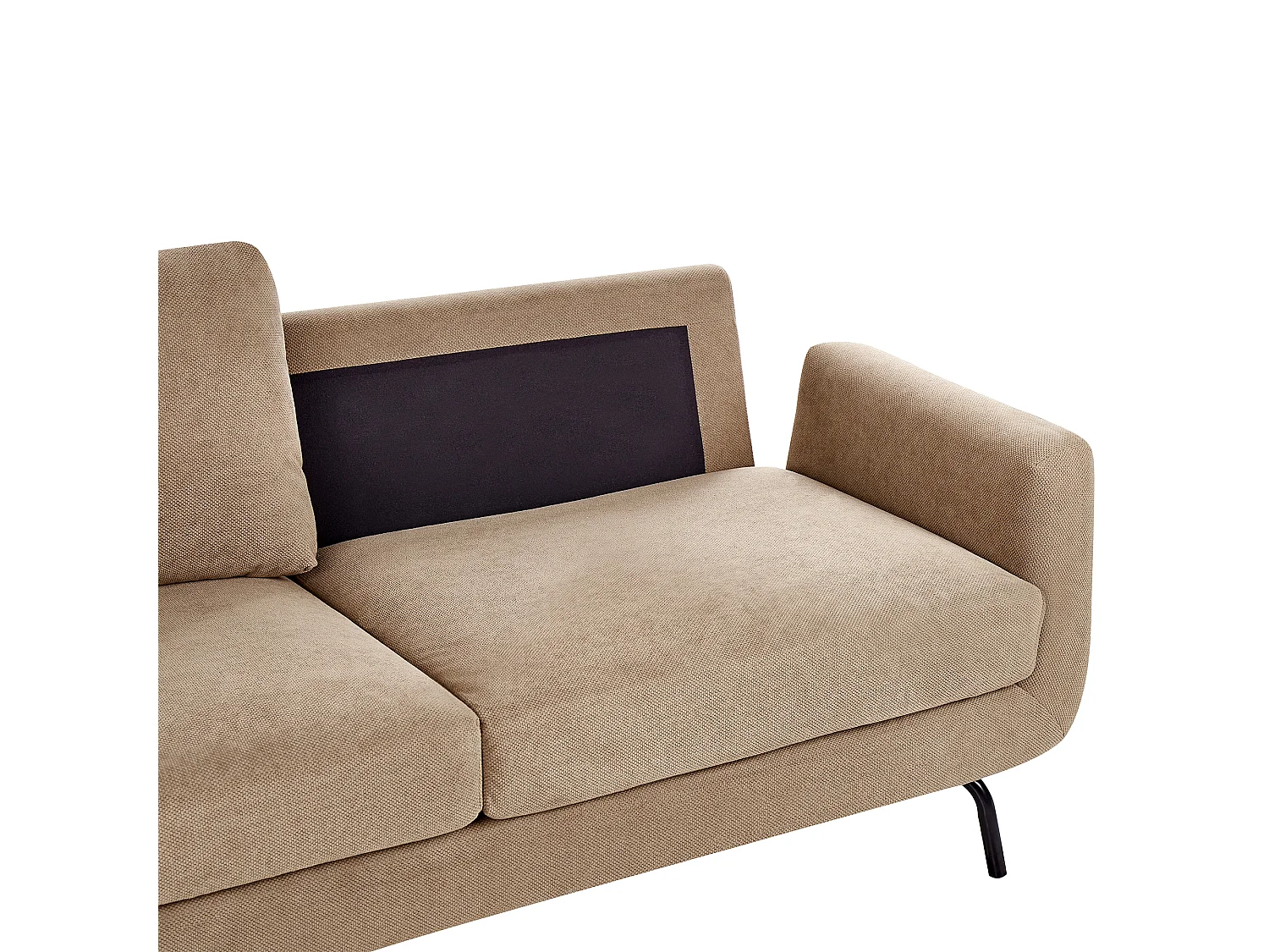 Sofa VESALA Stoff Hellbraun 3-Sitzer
