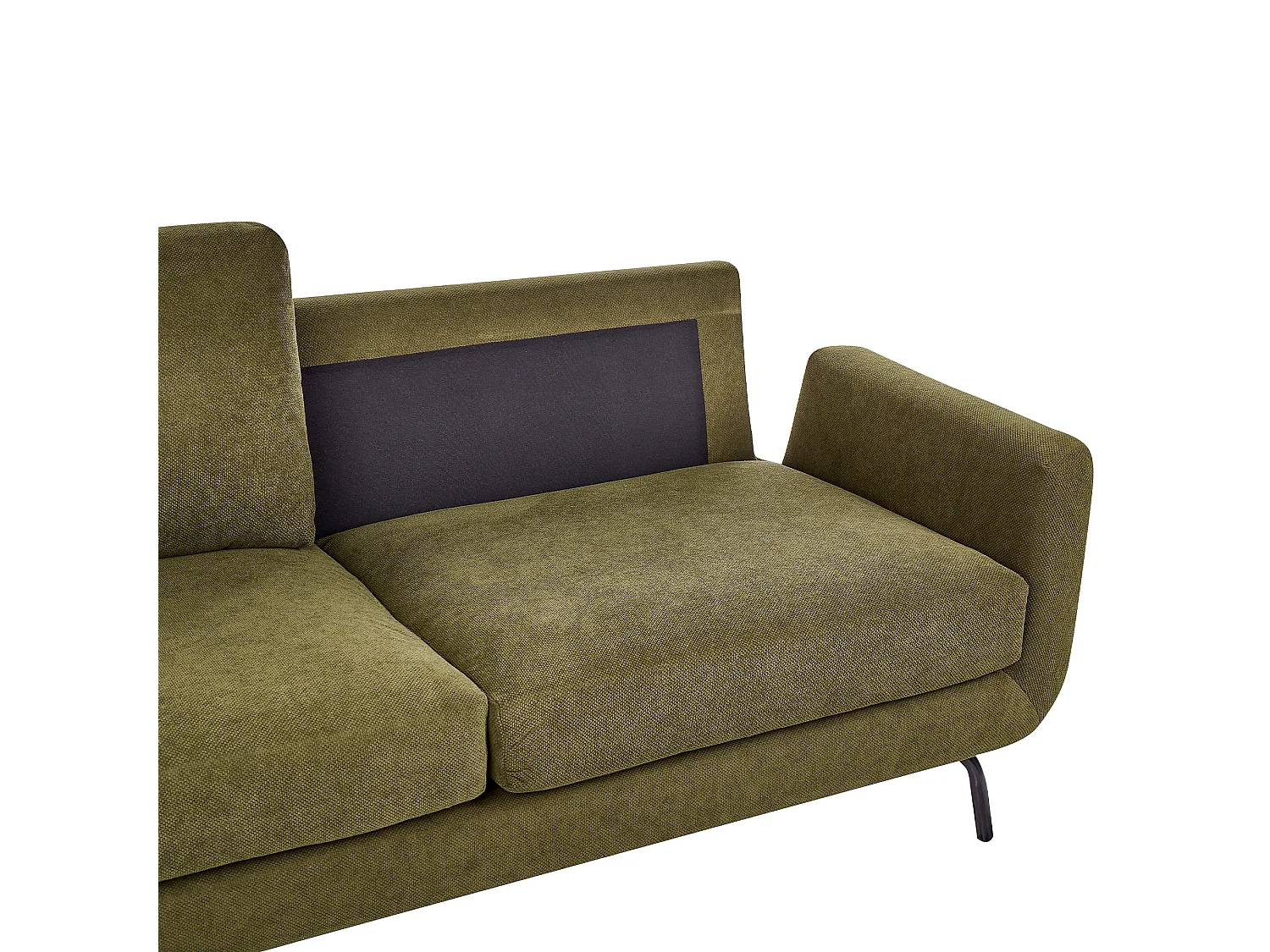 Sofá VESALA Tecido Verde escuro 3 lugares