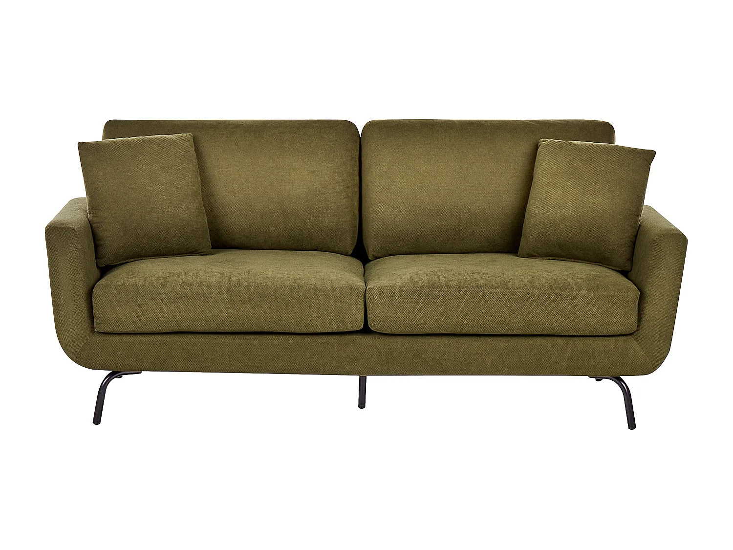 Divano VESALA Tessuto Verde scuro 3 posti